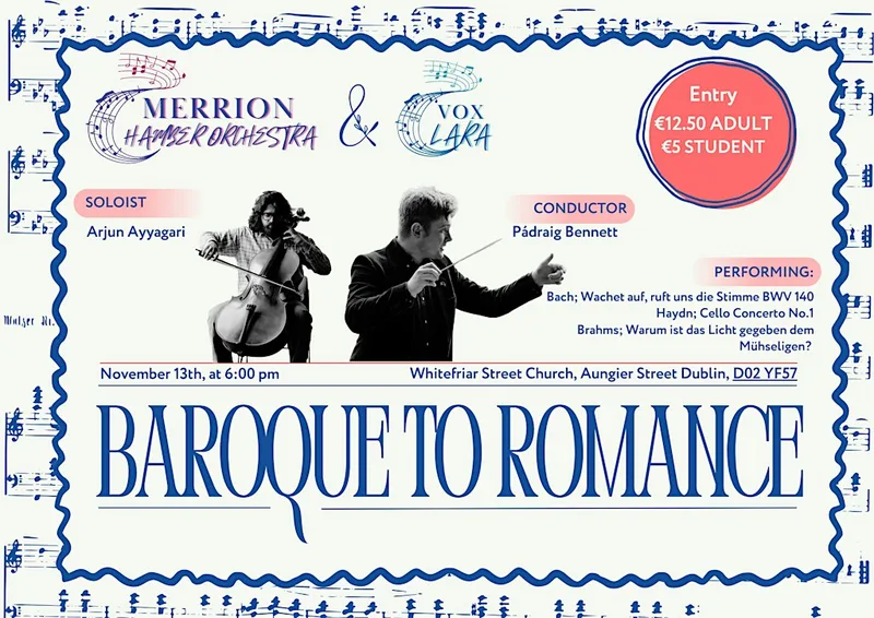 Baroque to Romantic; Merrion Chamber Orchestra & Vox Clara