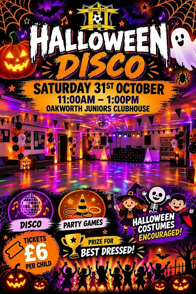 Oakworth Juniors Halloween Disco!