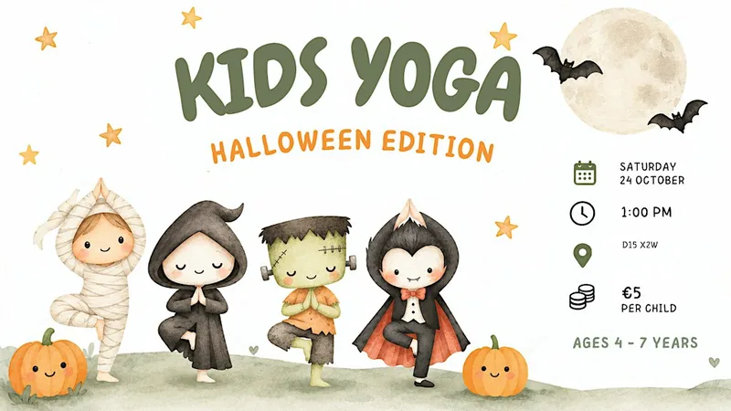Halloween Kids Yoga Dublin | Kids Yoga Class Ages 4–7 | Dublin 15