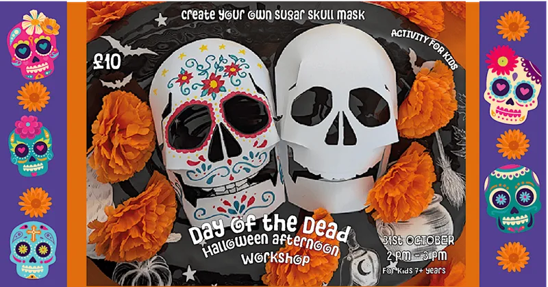 Day of the Dead mask making - Halloween afternoon workshop