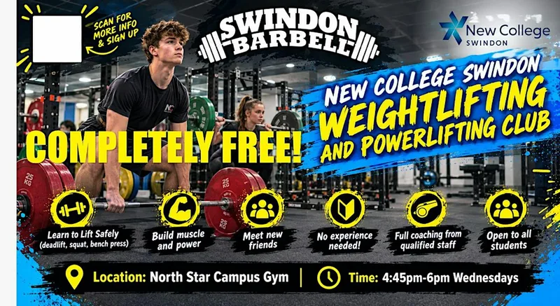 FREE Weightlifting club at New College North Star Gym!