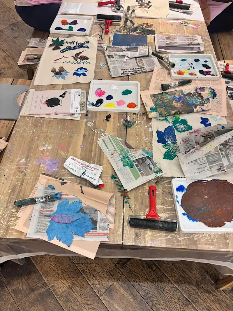 Botanical Tea Towel Printing with Helen Ruth Scarves