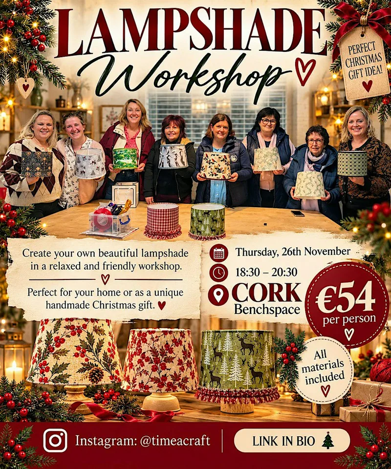 Lampshade workshop Christmas gift idea all materials included