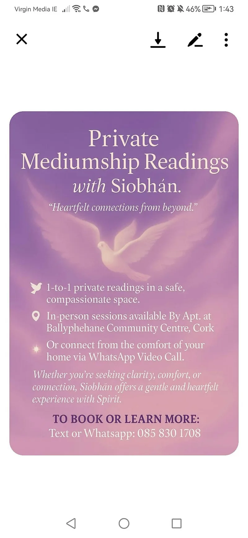 Spiritual medium reader