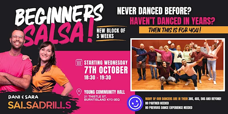 Learn Salsa in Burntisland! 5-Week Beginners Course | All ages +18