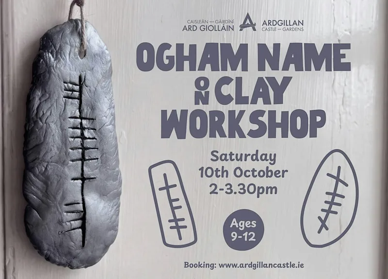 Ogham Name on Clay