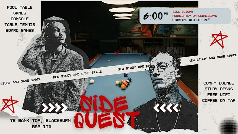 Side Quest: Study & Games Lounge