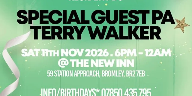 Sat 14th Nov 6pm- 12am @ The New inns plush new function room Hayes Bromley
