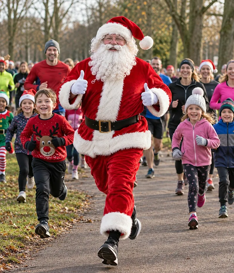 Mini Athletics Fun Run With Santa