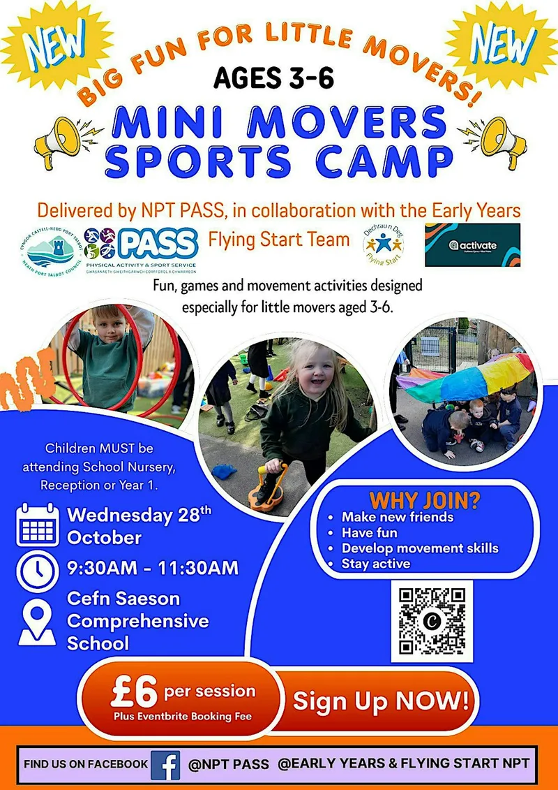 Mini Movers Sports Camp at Cefn Saeson