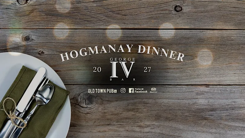 Hogmanay Dinner at George IV