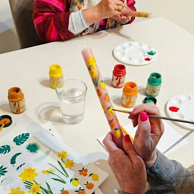 Autumn Candle Painting Workshop