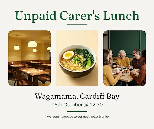 Free unpaid carer's lunch at Wagamamas Cardiff Bay