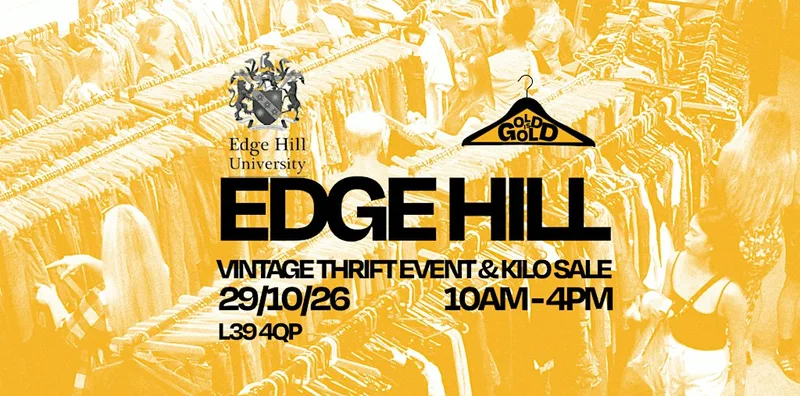 29th October - Edge hill's (UNI) BEST Vintage Kilo Sale