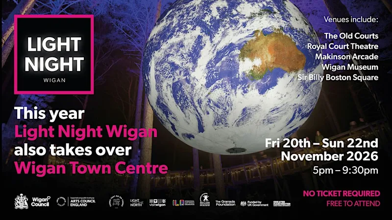 Light Night Wigan: Luke Jerram "Gaia"