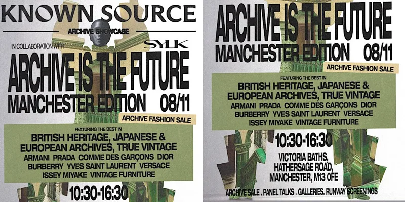 Archive Is The Future · Archive Fashion Sale & Experience · Manchester