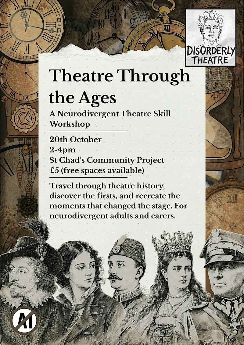 DisOrderly Theatre Weekly Class- Theatre Through the Ages