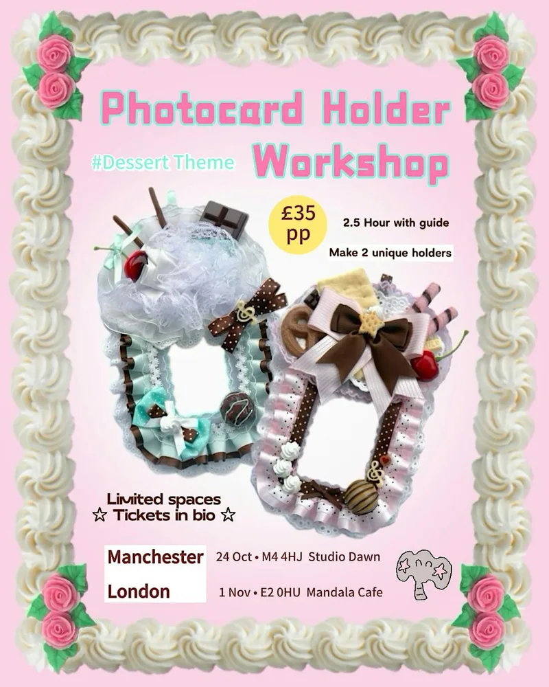 Dessert themed Photocard Holder workshop