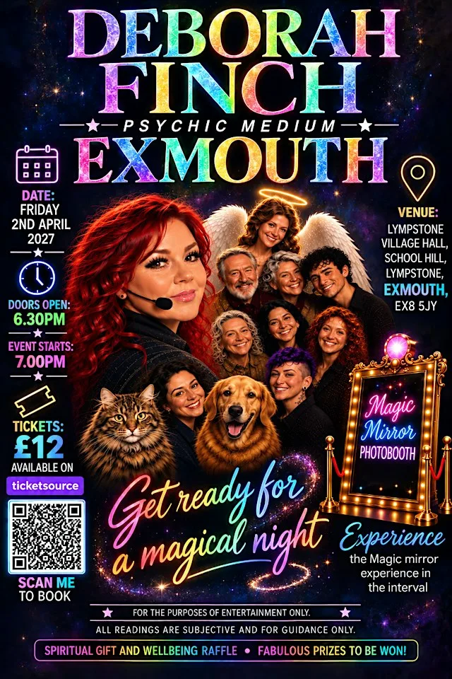 An evening with Deborah Finch psychic medium Exmouth