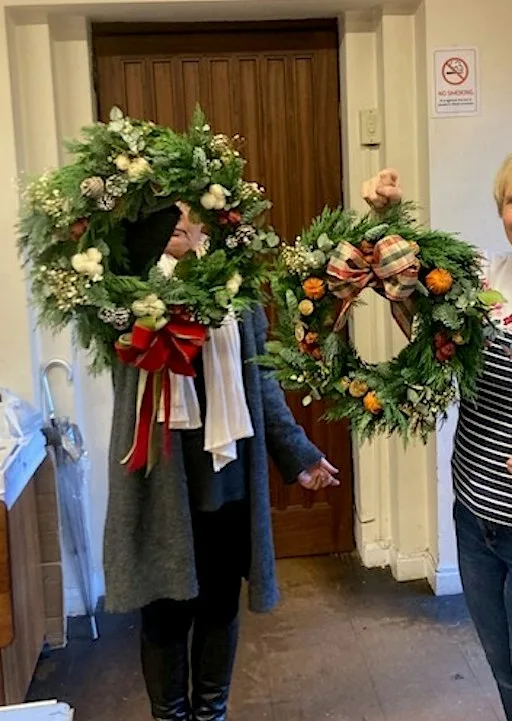 Charity Christmas wreath making