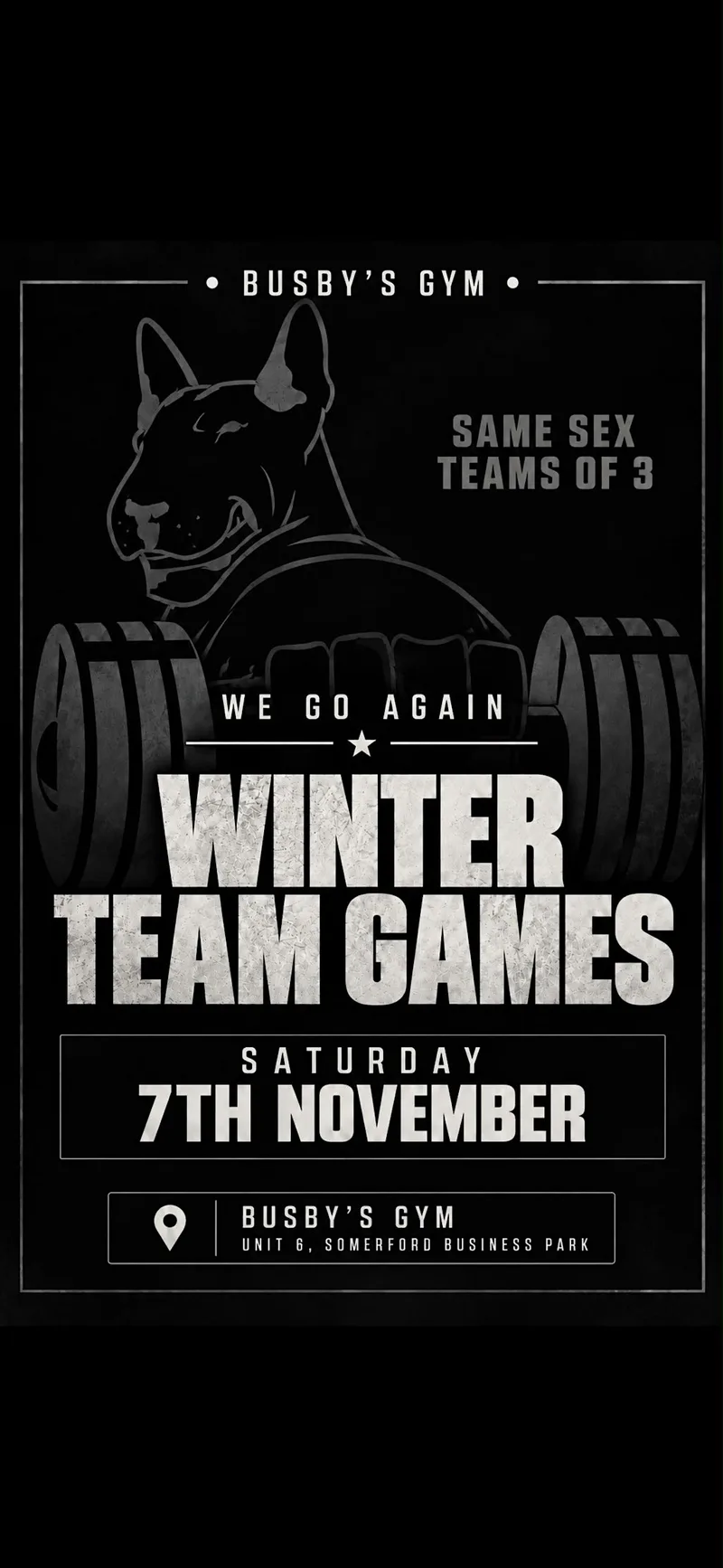 Busby’s Gym Winter Team Games