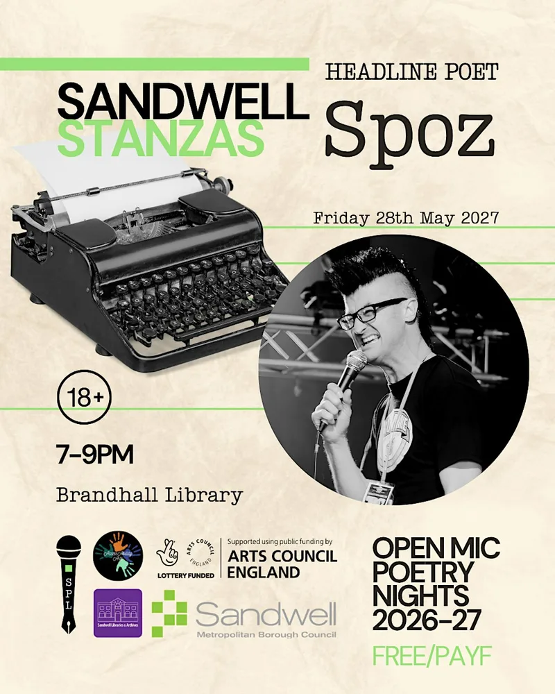Sandwell Stanzas Open Mic with Spoz (18+)