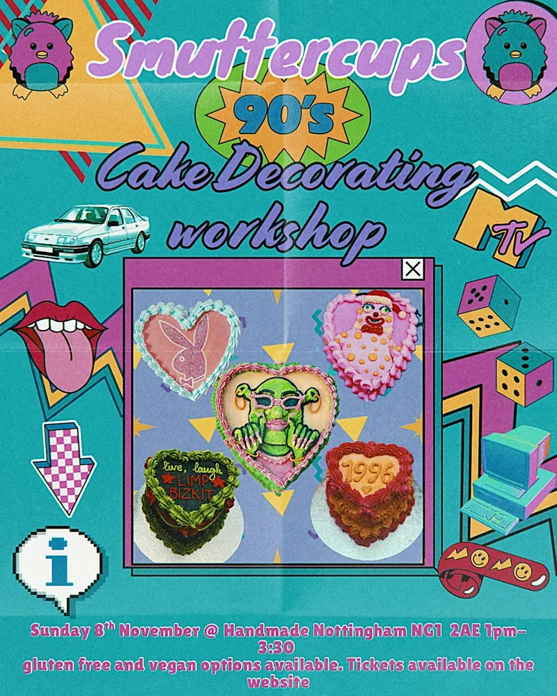 Smuttercups 90s Cake Decorating Workshop