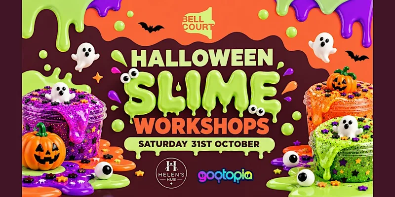 12:00–12:45 Halloween Slime Session at Bell Court