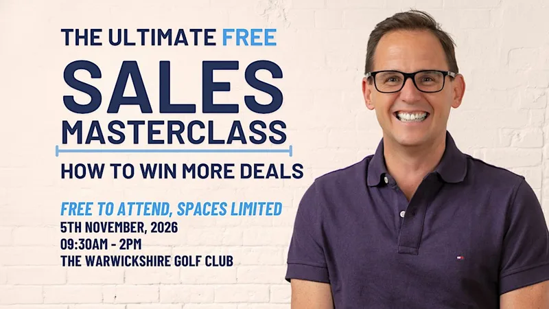 Sales Masterclass | Warwick | FREE Sales Training for Business Owners