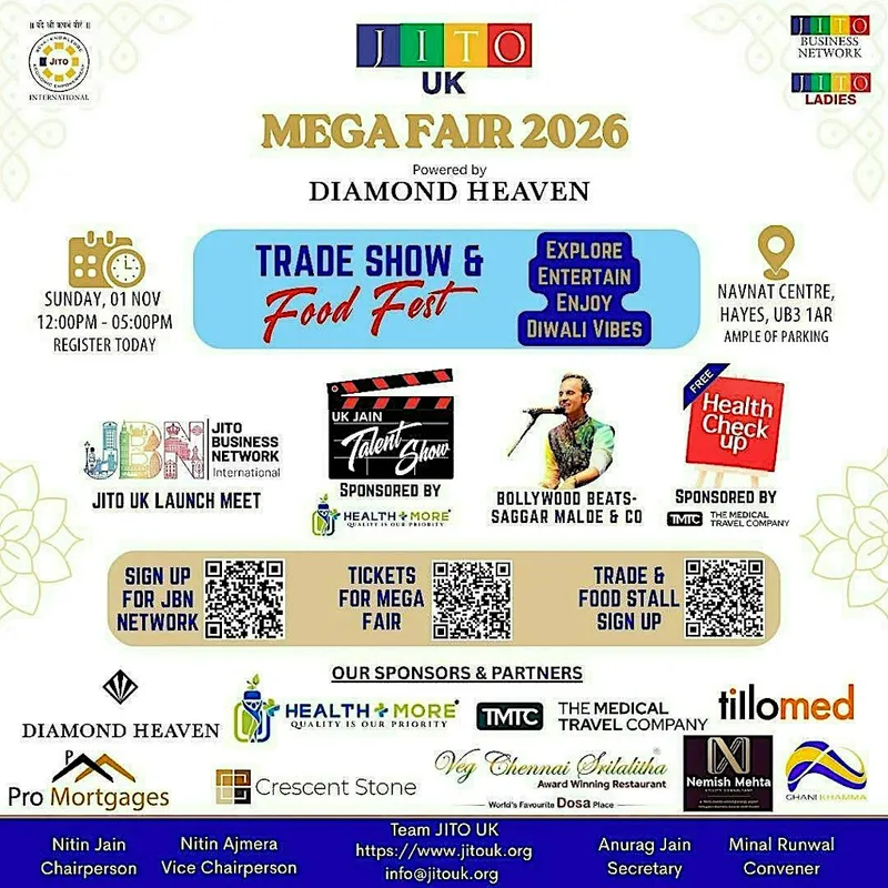 Diwali Special - JITO UK Mega Fair 2026