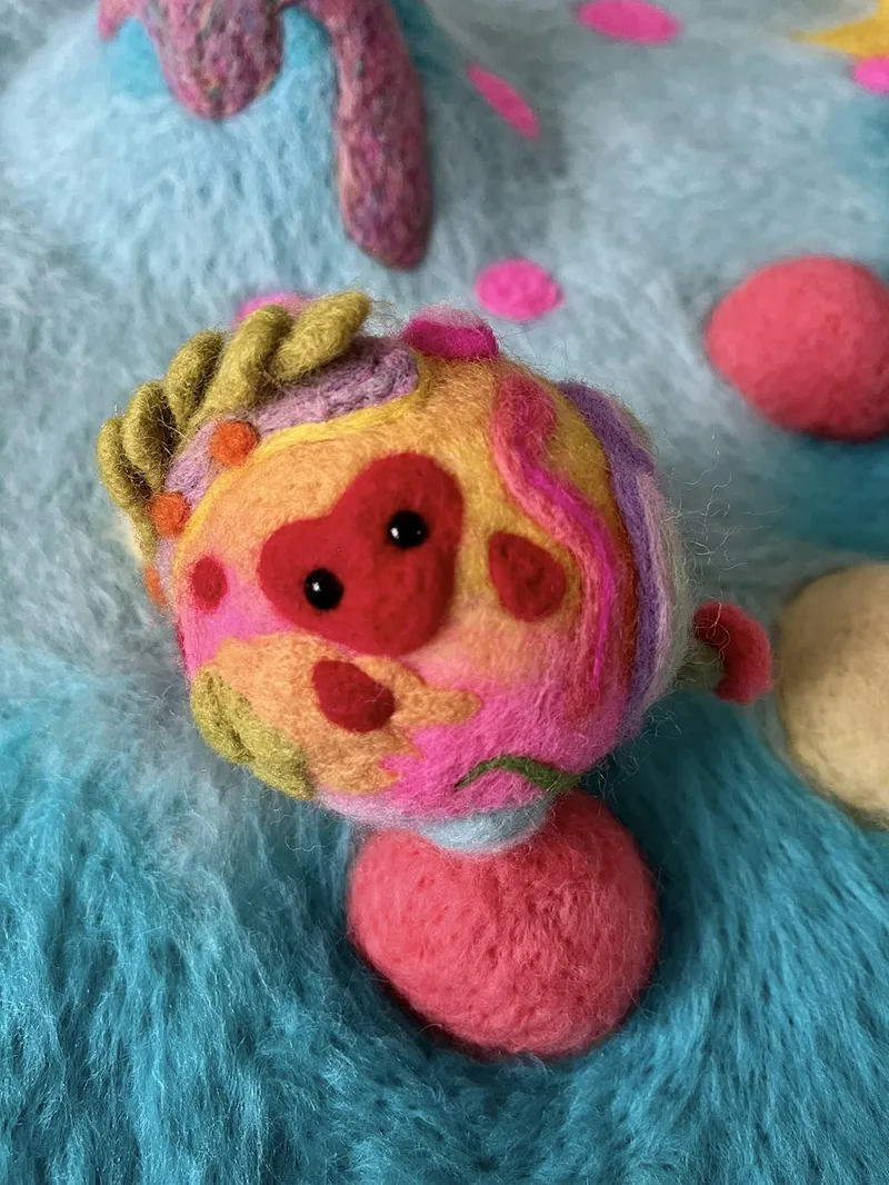 Home education: My strange planet needle felting workshop