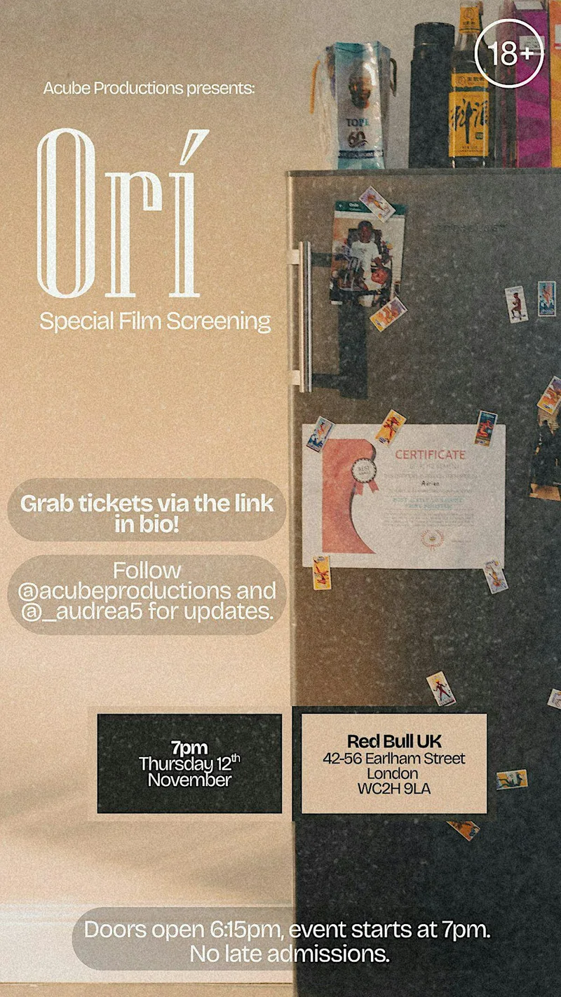 Screening Premiere of "Orí" written by Audrey Adewunmi Adeoti