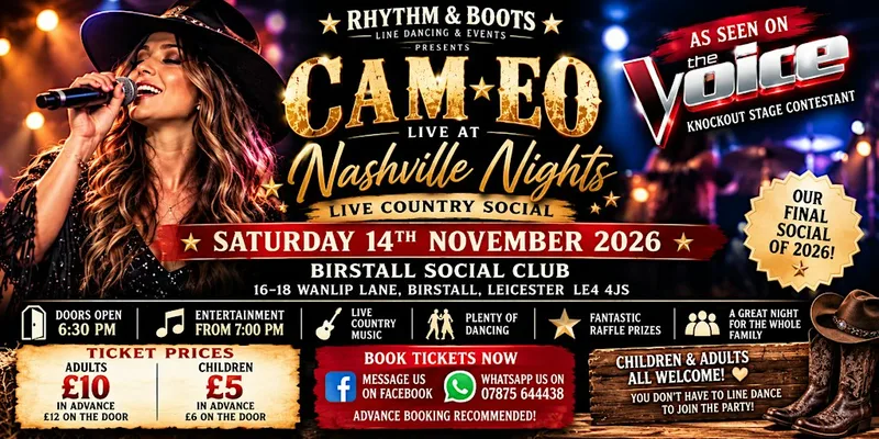 Nashville Nights – CAM-EO Live! As Seen on The Voice