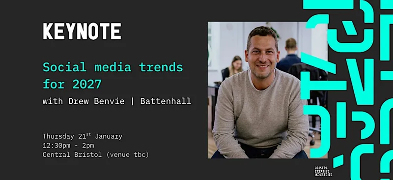 Social media trends for 2027: a keynote with Drew Benvie