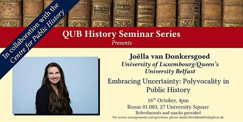 History Seminar: Joëlla van Donkersgoed