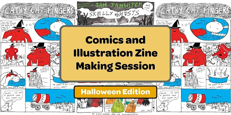 (Halloween) Comics and illustration zine making for children aged 7-12