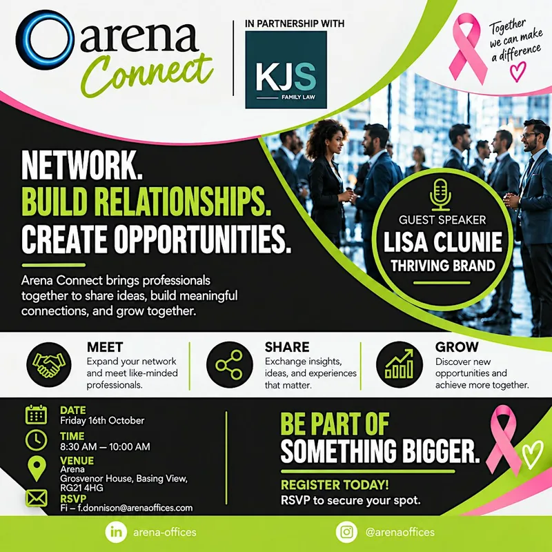 Arena Connects - Grosvenor House with The Pink Place, KJS, Lisa Clunie