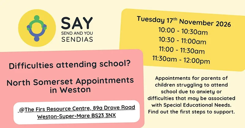 Difficulty attending school in North Somerset- November, Weston