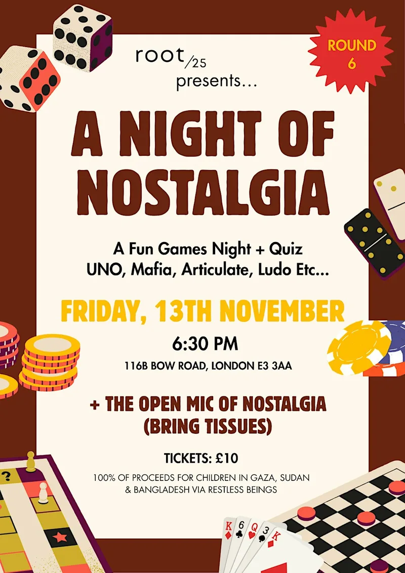 A Night of Nostalgia, Round 6 - A Games Night for Charity