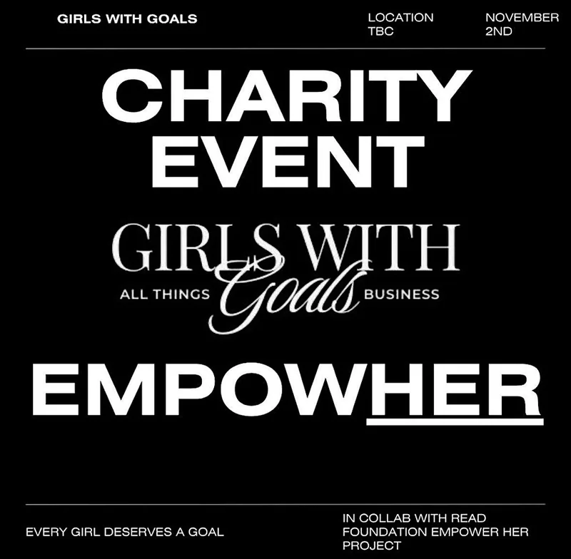 Girls With Goals x READ Foundation – Empower Her Event