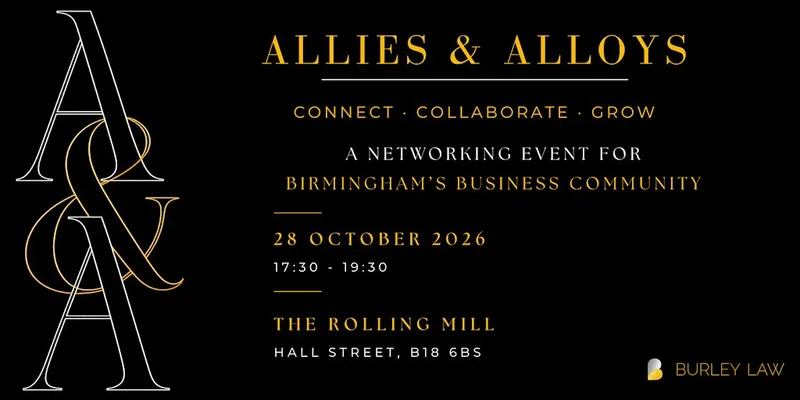 Allies & Alloys | Birmingham Business Networking | October 2026