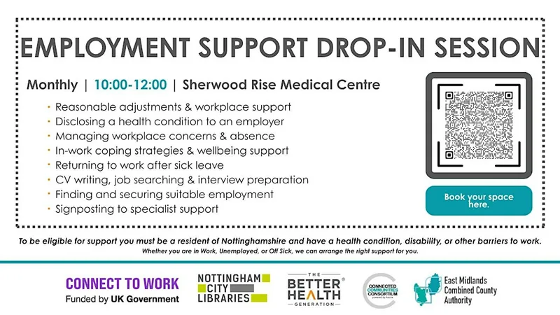 Employment Support Drop In - Sherwood Rise Medical Centre