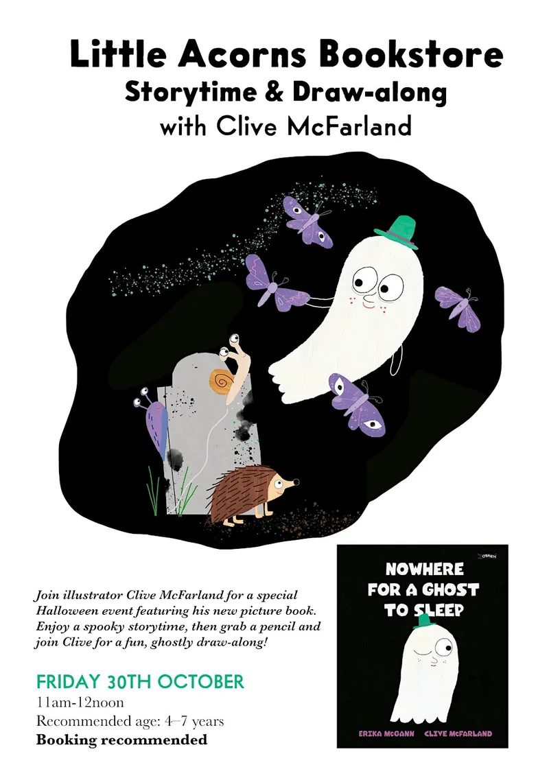 Spooky Storytime & Ghostly Draw-along with Illustrator CLIVE MCFARLAND