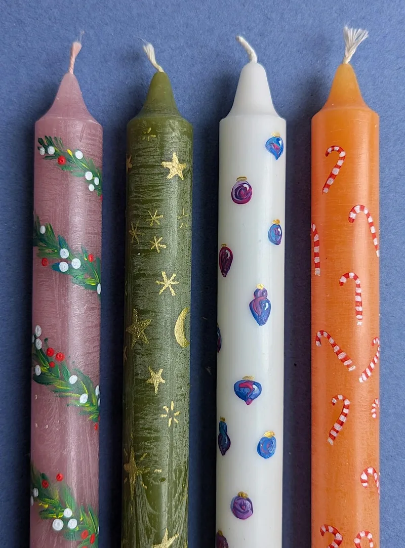 Christmas Candle Painting