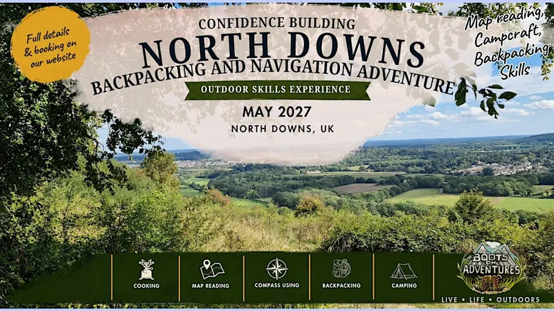 North Downs Backpacking and Navigation Adventure