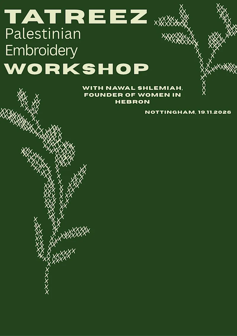 Tatreez (Palestinian Embroidery) Workshop
