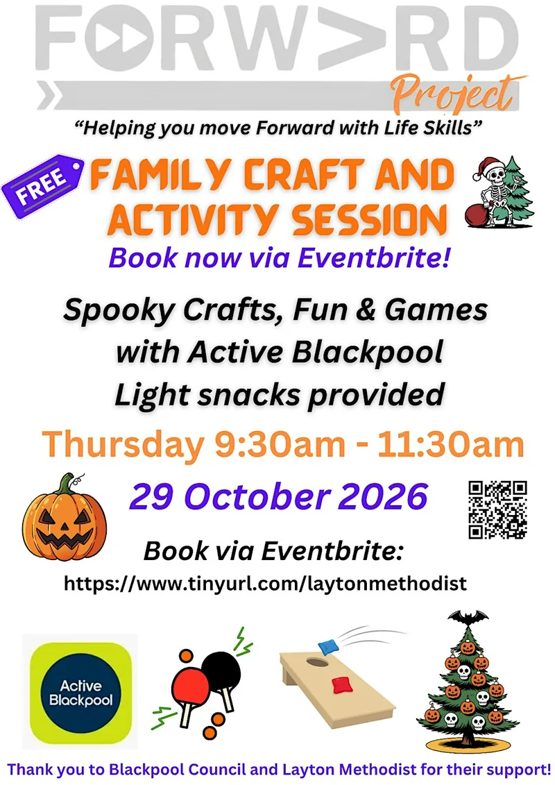 October Half-Term Family Fun – Spooky Crafts & Active Blackpool