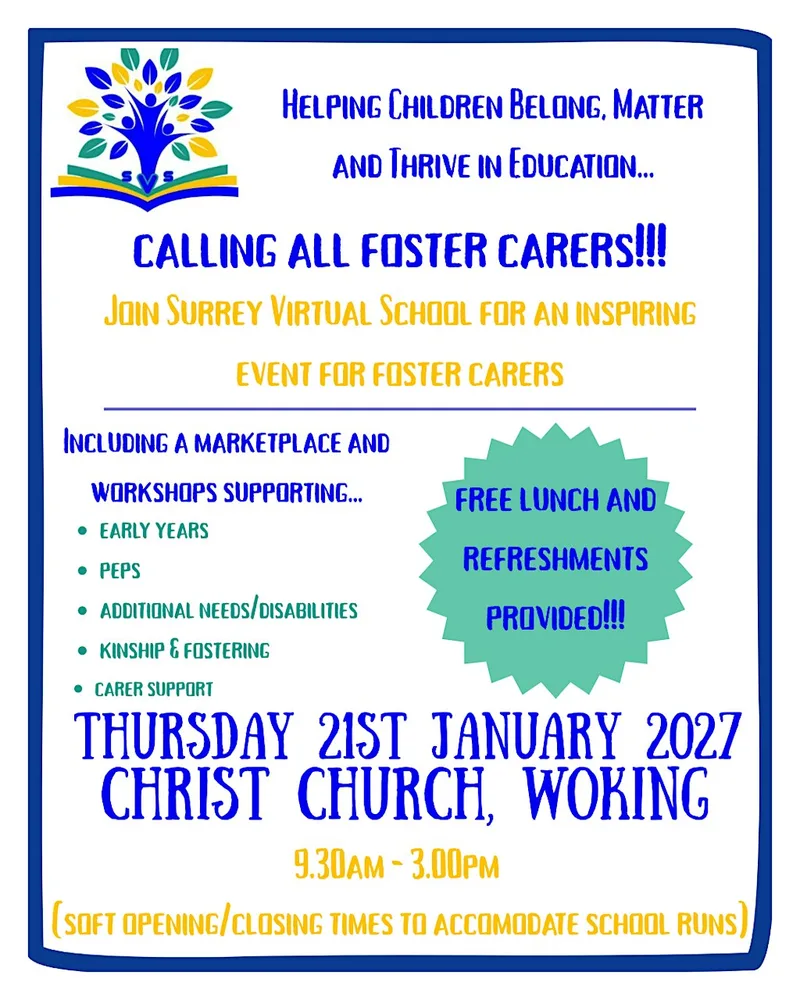 Helping Children Belong, Matter and Thrive in Education Foster Carer Event