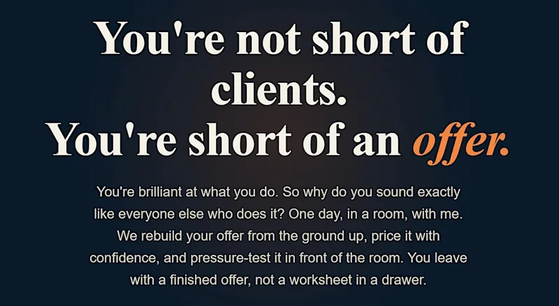 The Irresistible Offer - Business Training day - Nottingham