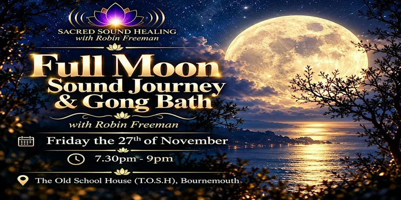 Full Moon Candlelight Sound Journey & Gong Bath - Bournemouth